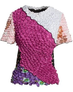 Marine Serre Mauve Top Polyester - Pink
