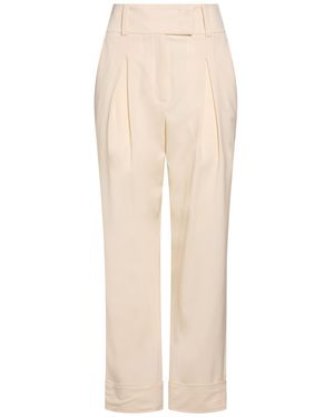 Eleventy Pants Wool, Elastane - White