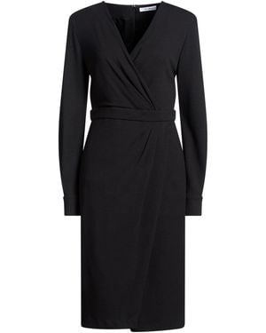 Max Mara Midi Dress Viscose, Polyamide, Wool - Black