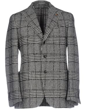 Gabriele Pasini Blazer Wool, Alpaca Wool, Mohair Wool, Nylon - Gray