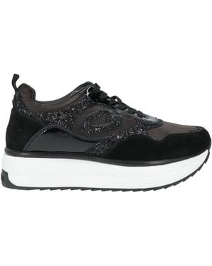 Alberto Guardiani Sneakers Leather, Textile Fibers - Black