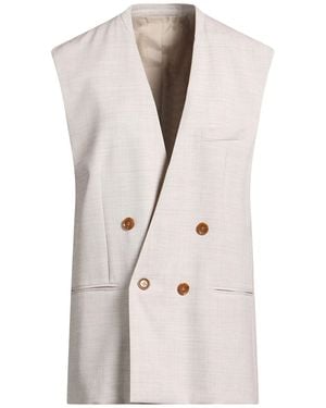 Philosophy Di Lorenzo Serafini Ivory Blazer Virgin Wool, Linen, Viscose, Elastane, Silk - Natural
