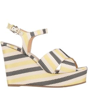 Sergio Rossi Sandals Textile Fibers - Natural