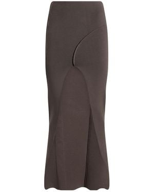 Rick Owens Maxi Skirt - Brown