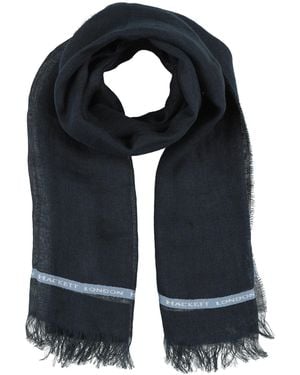 Hackett Midnight Scarf Linen, Cotton - Black