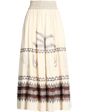 Emporio Sirenuse Ivory Maxi Skirt Cotton, Linen - Natural