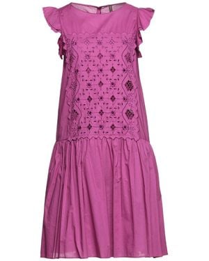 Manila Grace Midi Dress - Purple