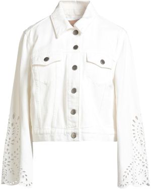 Twinset Denim Outerwear Cotton - White