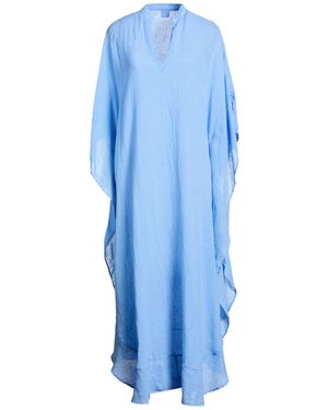 120% Lino Maxi Dresses - Blue