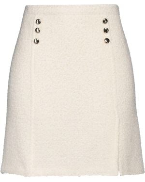 Diana Gallesi Ivory Mini Skirt Cotton, Wool, Polyester, Acrylic - Natural