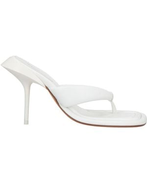 Sportmax Thong Sandal Leather - White