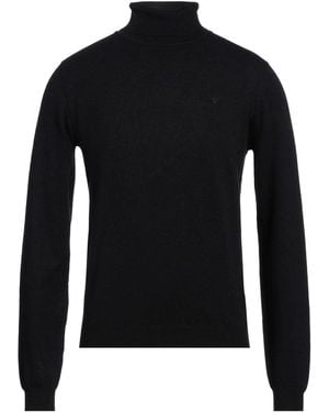 Fred Mello Charcoal Turtleneck Cotton, Wool - Black