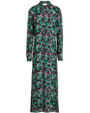 Attic And Barn Dark Maxi Dress Viscose - Green