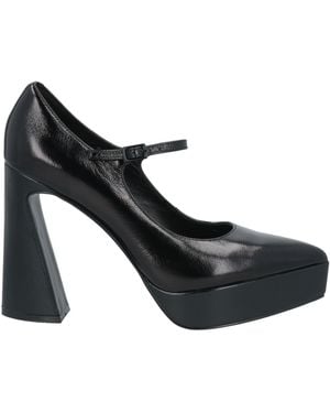 Jeannot Court Shoes Leather - Black