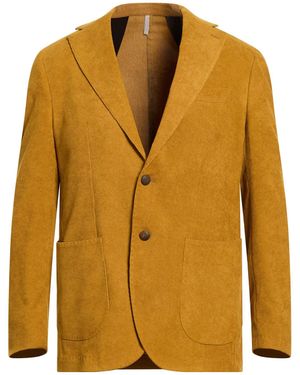 TWENTY-ONE by ANTONIO CARNEVALE Blazer Polyester, Elastane - Yellow