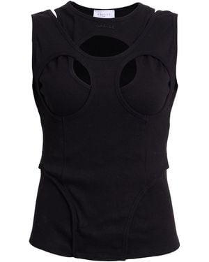 Gaelle Paris Top Polyester, Elastane - Black