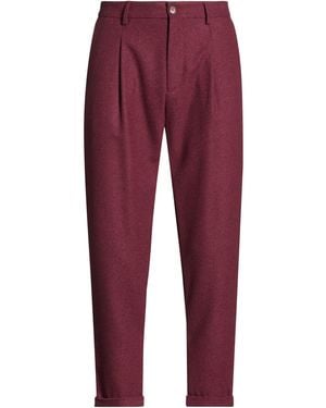 OVER/D Pants Polyester, Viscose, Wool - Red