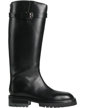 Ann Demeulemeester Boot Leather - Black