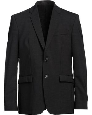 Grifoni Charcoal Blazer Virgin Wool, Elastane - Black
