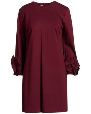 MEIMEIJ Mini Dress Viscose, Polyamide, Elastane - Red