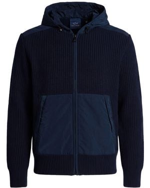 Paul & Shark Jacket Virgin Wool, Nylon - Blue