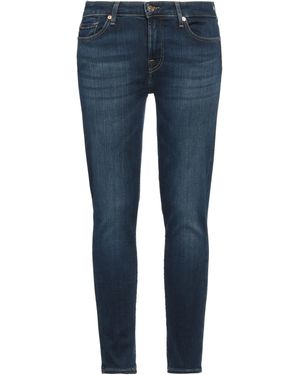 7 For All Mankind Jeans Cotton, Polyester, Elastane - Blue