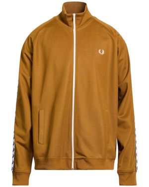Fred Perry Camel Sweatshirt Polyester, Cotton - Brown