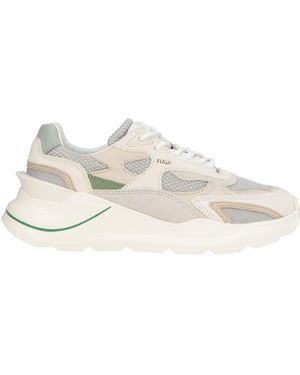 Date Ivory Sneakers Textile Fibers, Leather - White