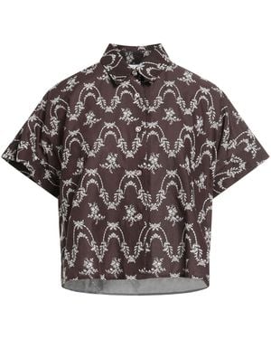 Paul & Joe Dark Shirt Cotton, Swarovski Crystal - Grey