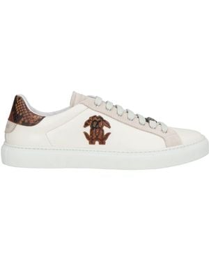 Roberto Cavalli Trainers Calfskin - Natural