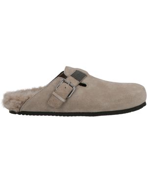 Brunello Cucinelli Mules & Clogs Leather - Gray