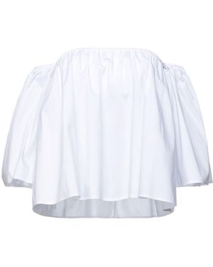 .., merci italia Top Cotton, Polyamide, Elastane - White