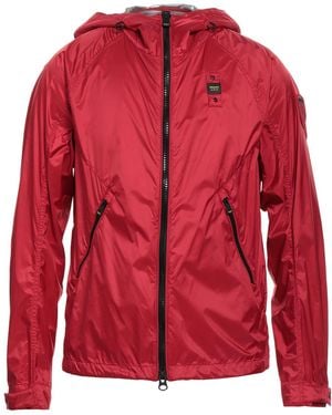 Blauer Jacke & Anorak - Rot