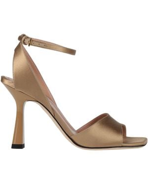 Alberta Ferretti Sandals Textile Fibres - Metallic