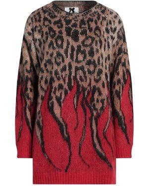 No Secrets Mini Dress Acrylic, Alpaca Wool, Nylon - Red