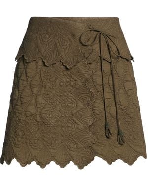 Ulla Johnson Mini Skirt Cotton - Green
