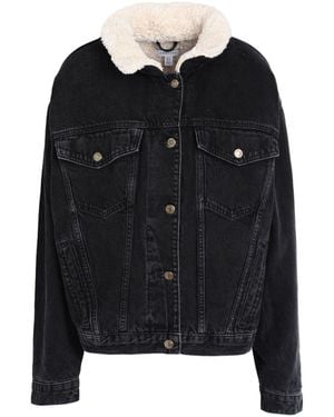 TOPSHOP Denim Outerwear - Black