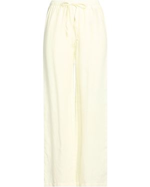 120% Lino Trousers Linen - White