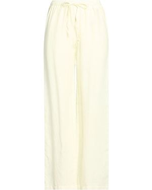 120% Lino Trousers Linen - White