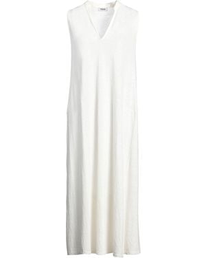 Base London Midi Dress Linen, Elastane - White