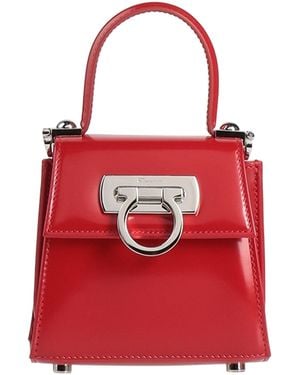 Ferragamo Handbag Leather - Red