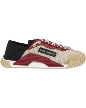 Dolce & Gabbana Sneakers Leather, Textile Fibers - Natural