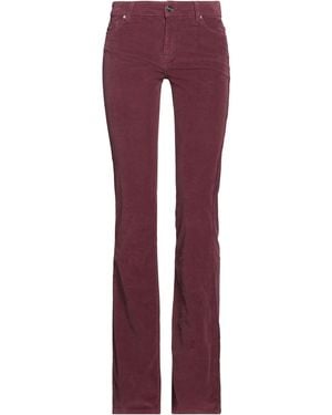 Dixie Burgundy Pants Cotton, Rayon, Elastane - Purple