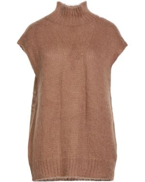 Kontatto Camel Turtleneck Acrylic, Mohair Wool, Polyamide - Brown