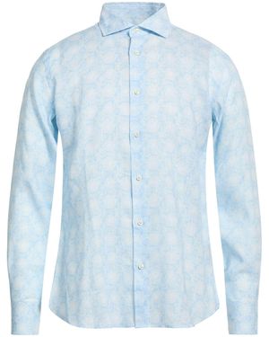 Fedeli Sky Shirt Linen - Blue