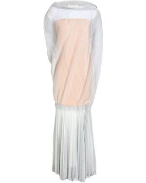 Circus Hotel Maxi Dress Polyester, Polyamide - White