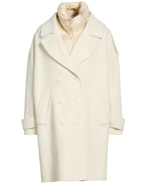 Paltò Cream Coat Wool, Polyester - White