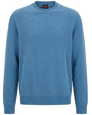 BOSS Azure Sweater Cotton - Blue