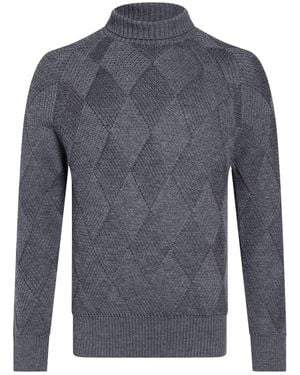 Alpha Studio Rollkragenpullover - Blau