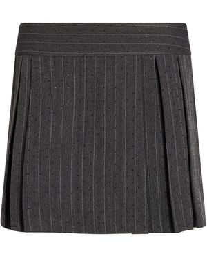 MATILDE COUTURE Charcoal Mini Skirt Polyester, Viscose, Elastane - Black